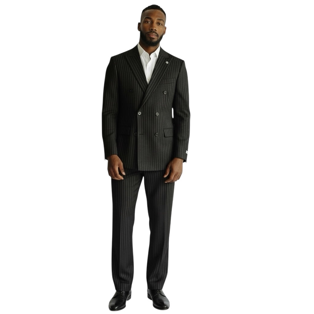 STACY ADAMS: Double Breast Modern Fit Suit SA00656