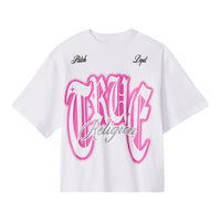 TRUE RELIGION: Crystal Boxy SS Tee 110306