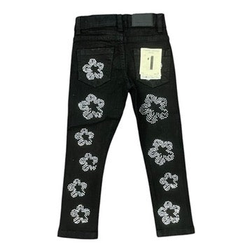 FWD: BOYS Crystal Flower Denim Pant 330296