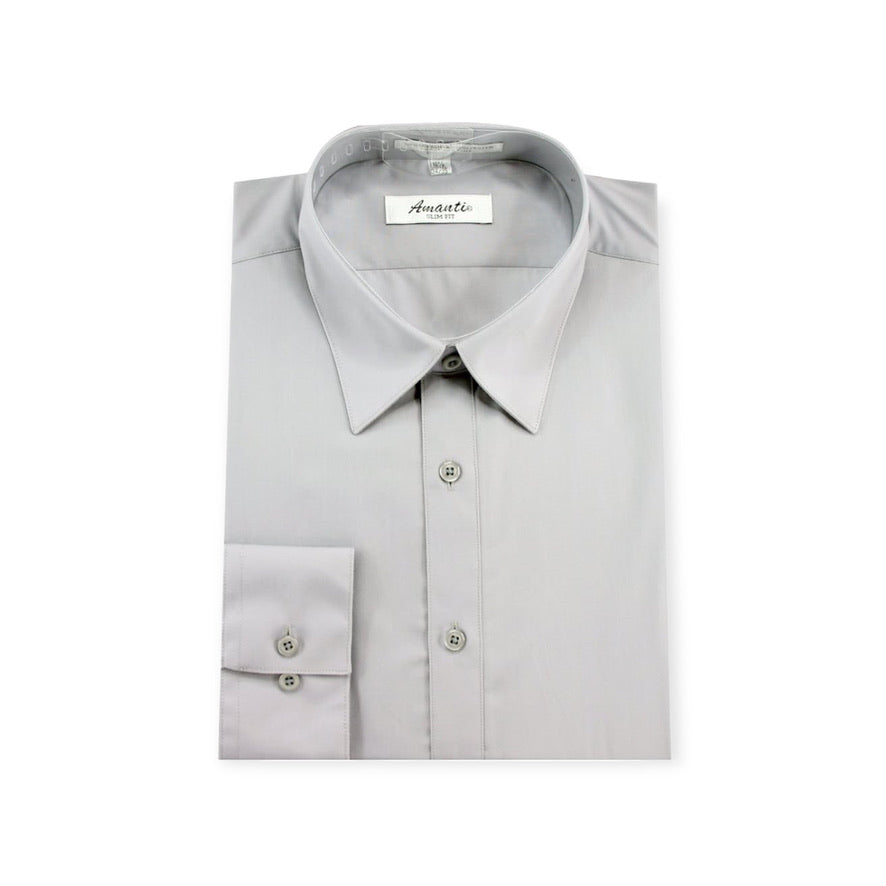 amanti dress shirts Amanti Slim Fit Convertible Cuff Dress Shirt Eggplant / 17.5 34/35