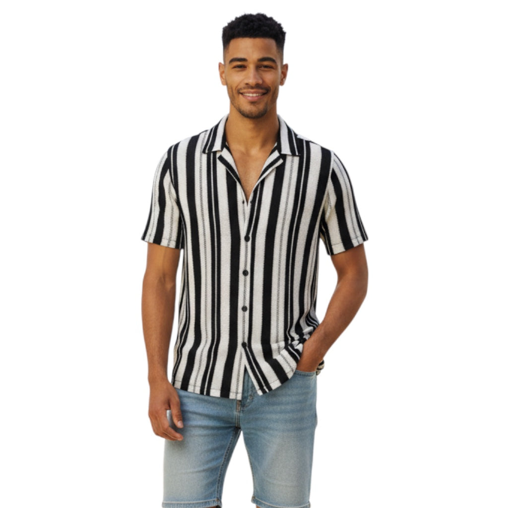 STACY ADAMS: Knit Button Down 27207