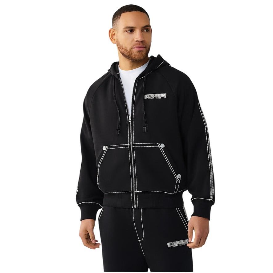 TRUE RELIGION: Super T baggy Zip Up Sweatset