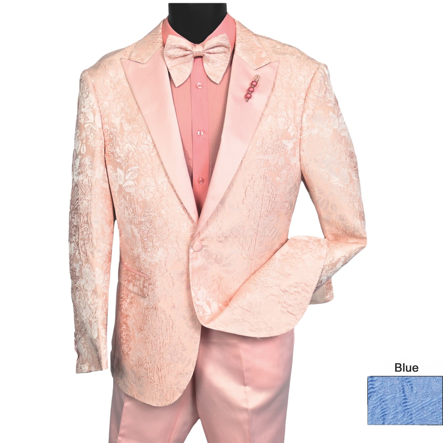 MAZARI: Textured 2pc Slim Suit 9652