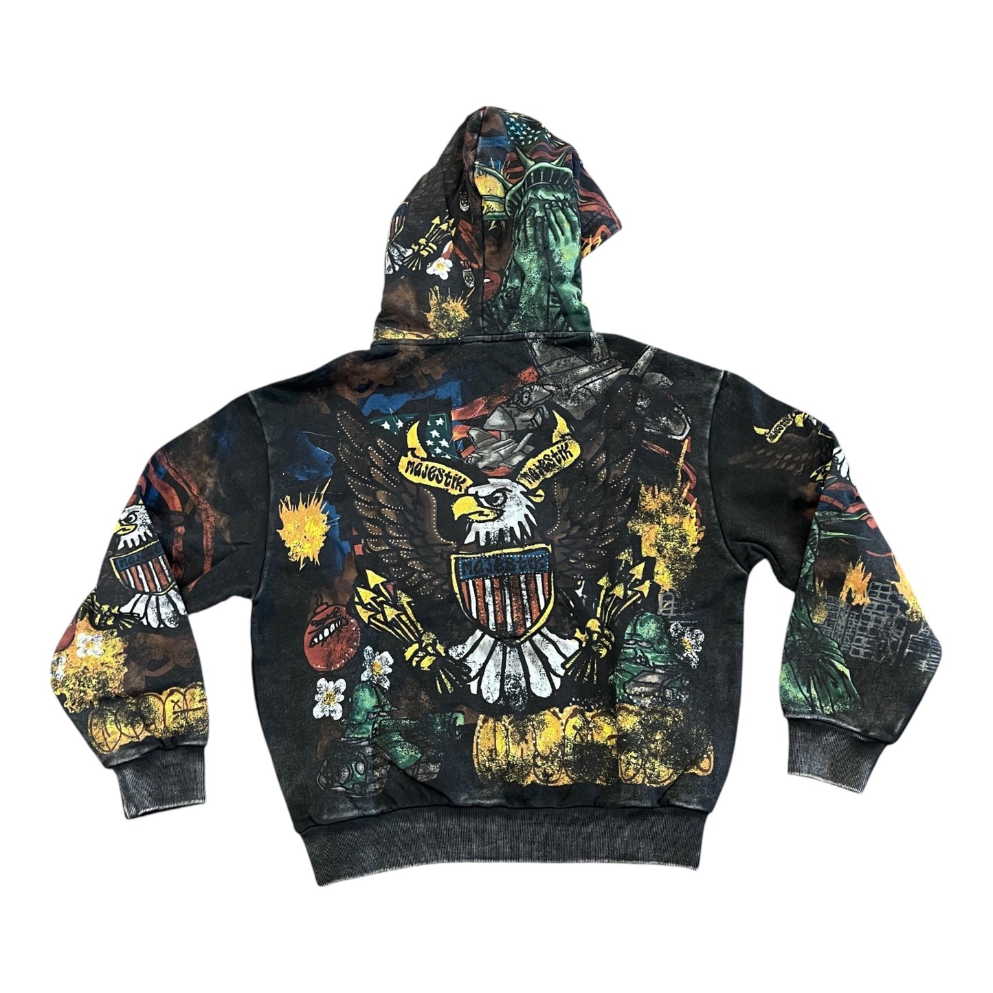 MAJESTIK: Liberty Zip Down Hoodie FT2671