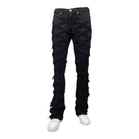 BLIND TRUST: Cross Stacked Jeans BTP25727