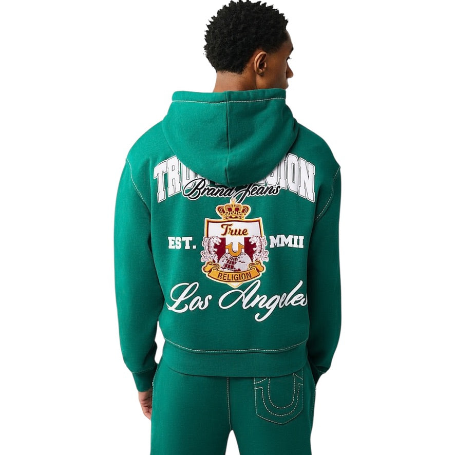 TRUE RELIGION: Crest Boxy Zip Up 110150