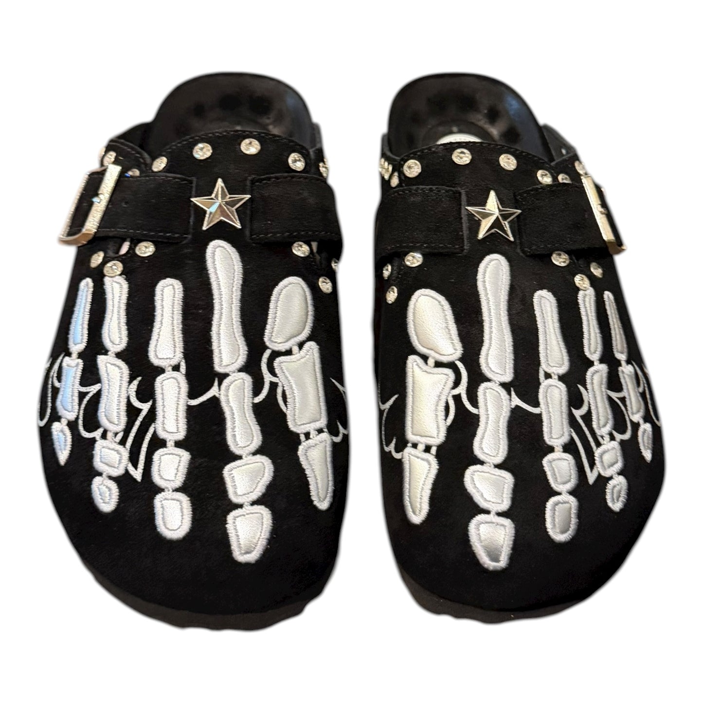 IN THE FIELD: Rhinestone Bones Clogs