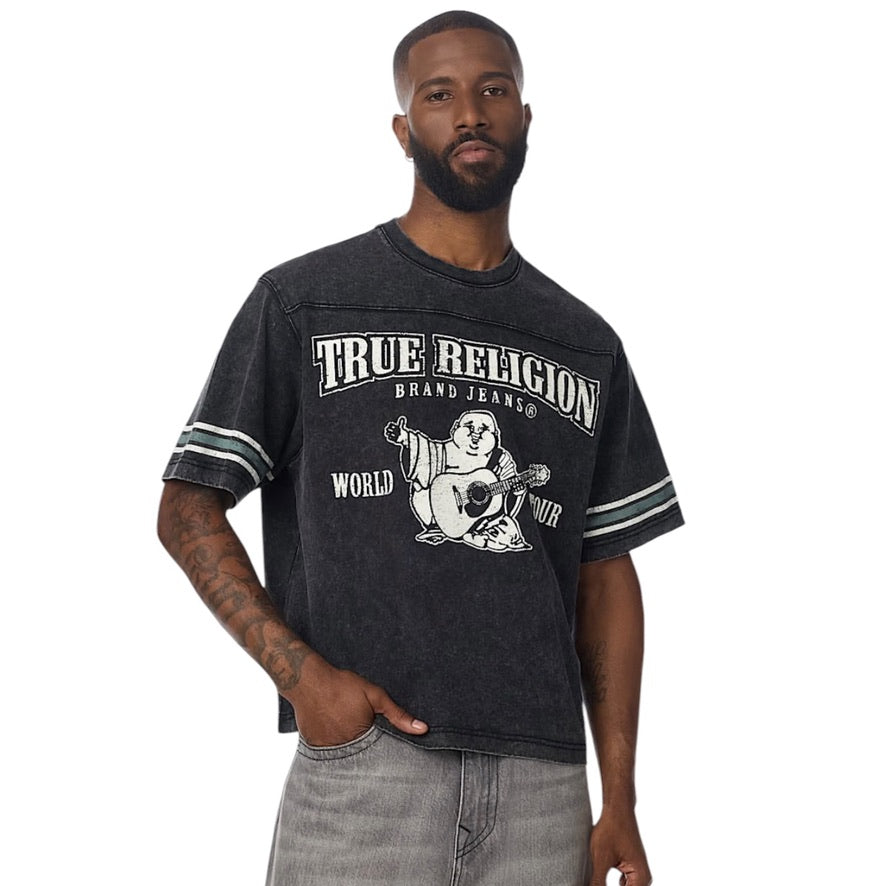 TRUE RELIGION: Washed World Tour Box Tee 110658