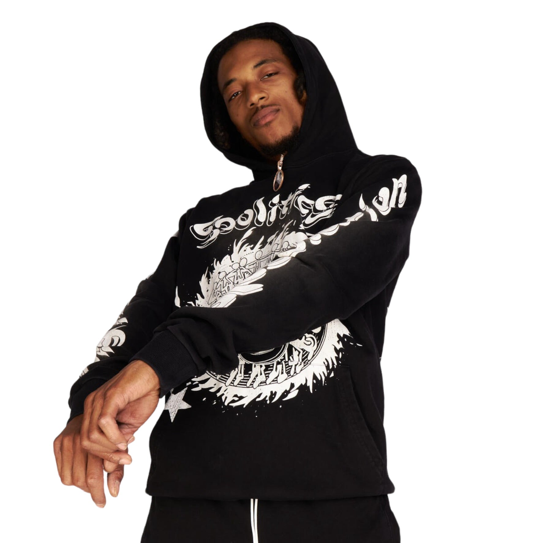 トップス ancellm DAMAGE SWEAT SHIRT(CHARCOAL) DAMAGE SWEAT SHIRT(CHARCOAL) – ANCELLM