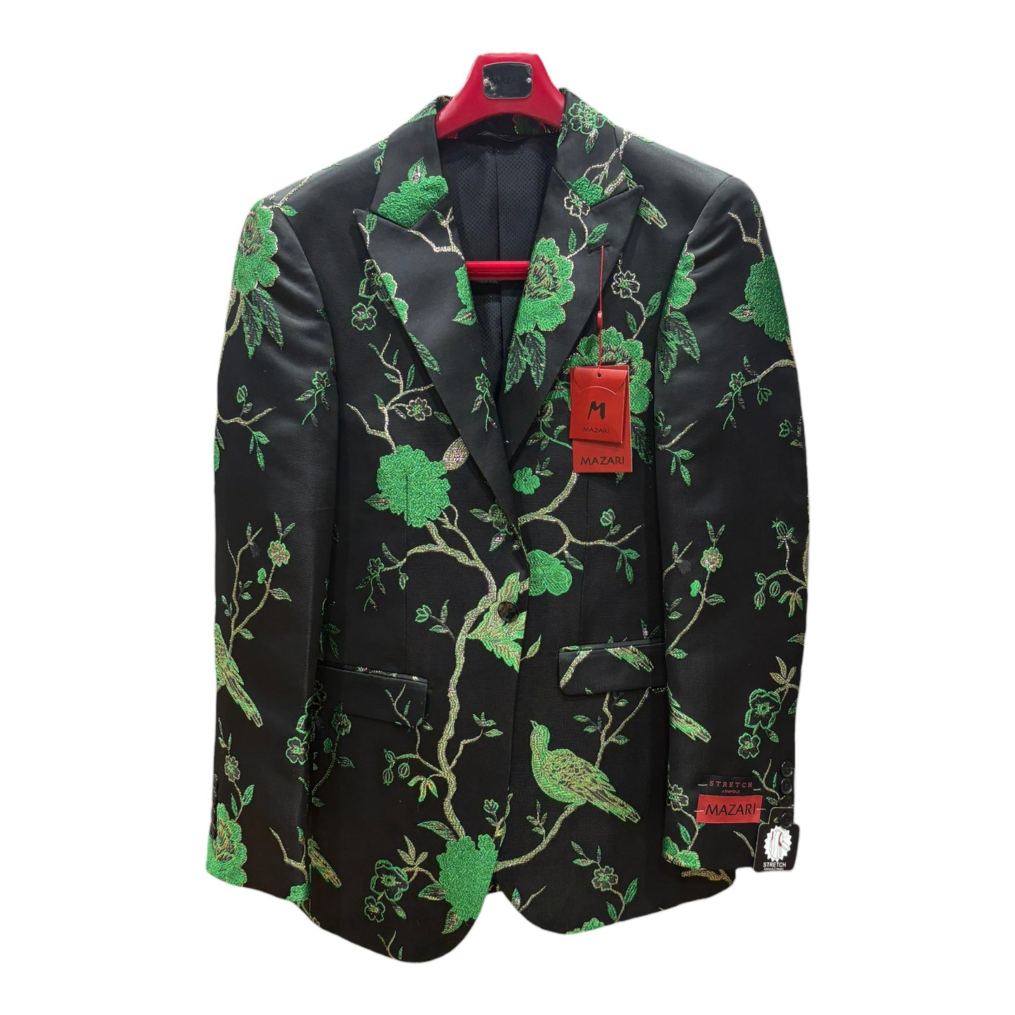 MAZARI: Floral Metallic Blazer 9642