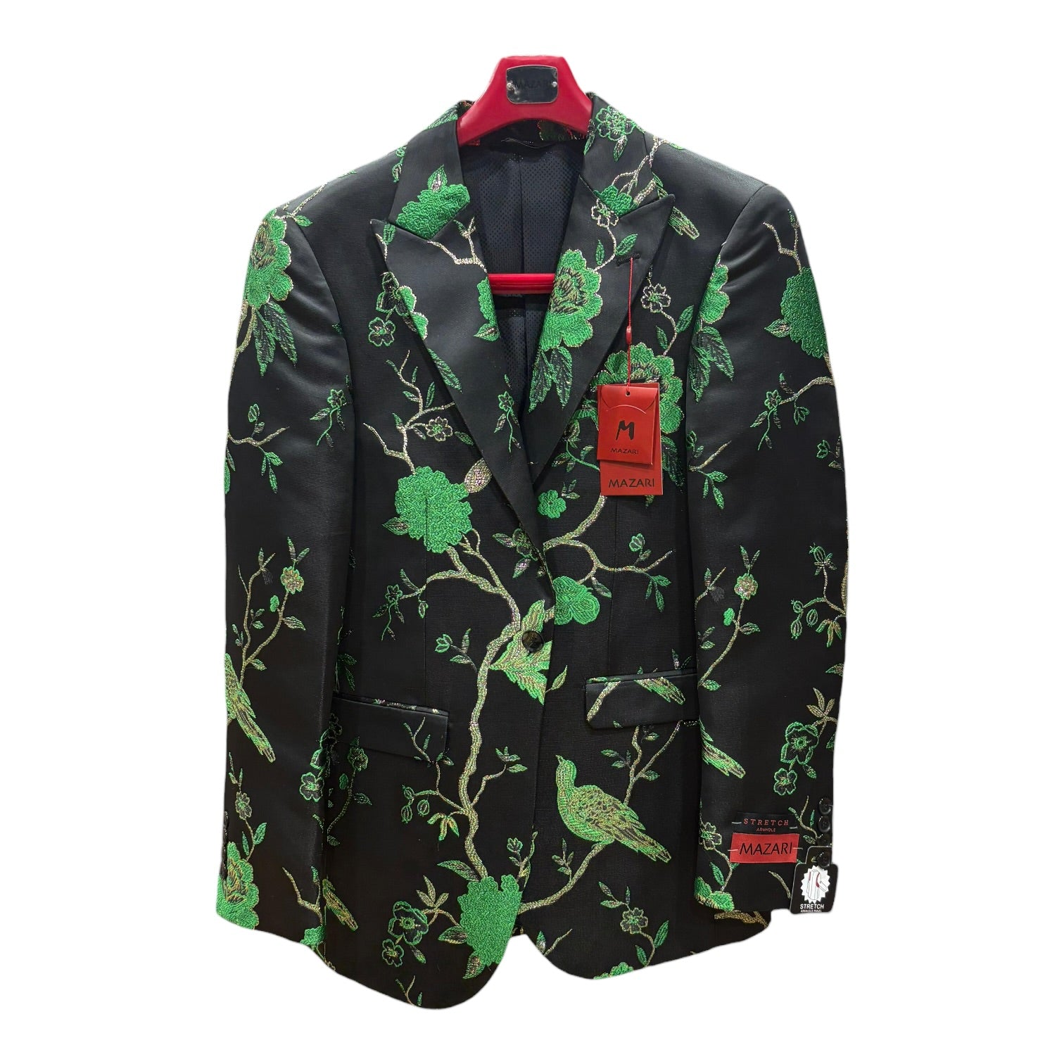 MAZARI: Floral Metallic Blazer 9642