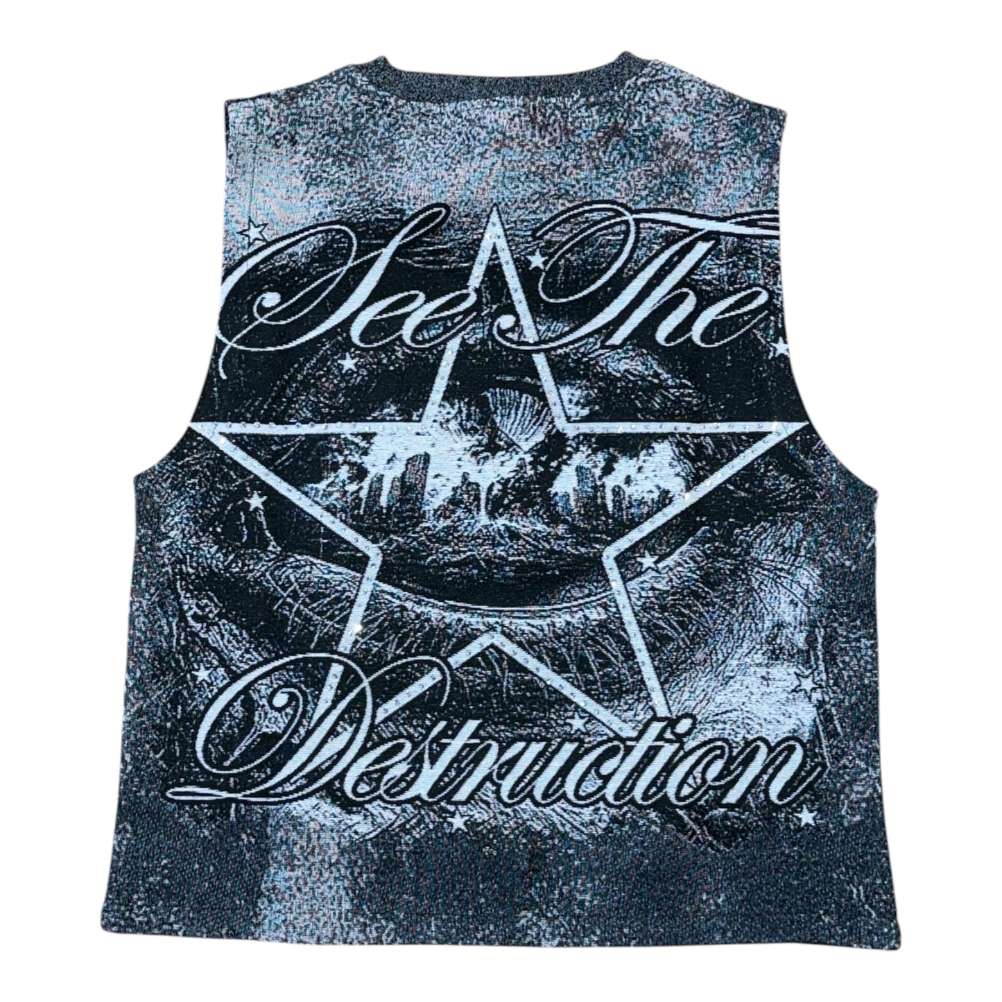 MAJESTIK: Destruction Tapestry Sleeveless TH2607