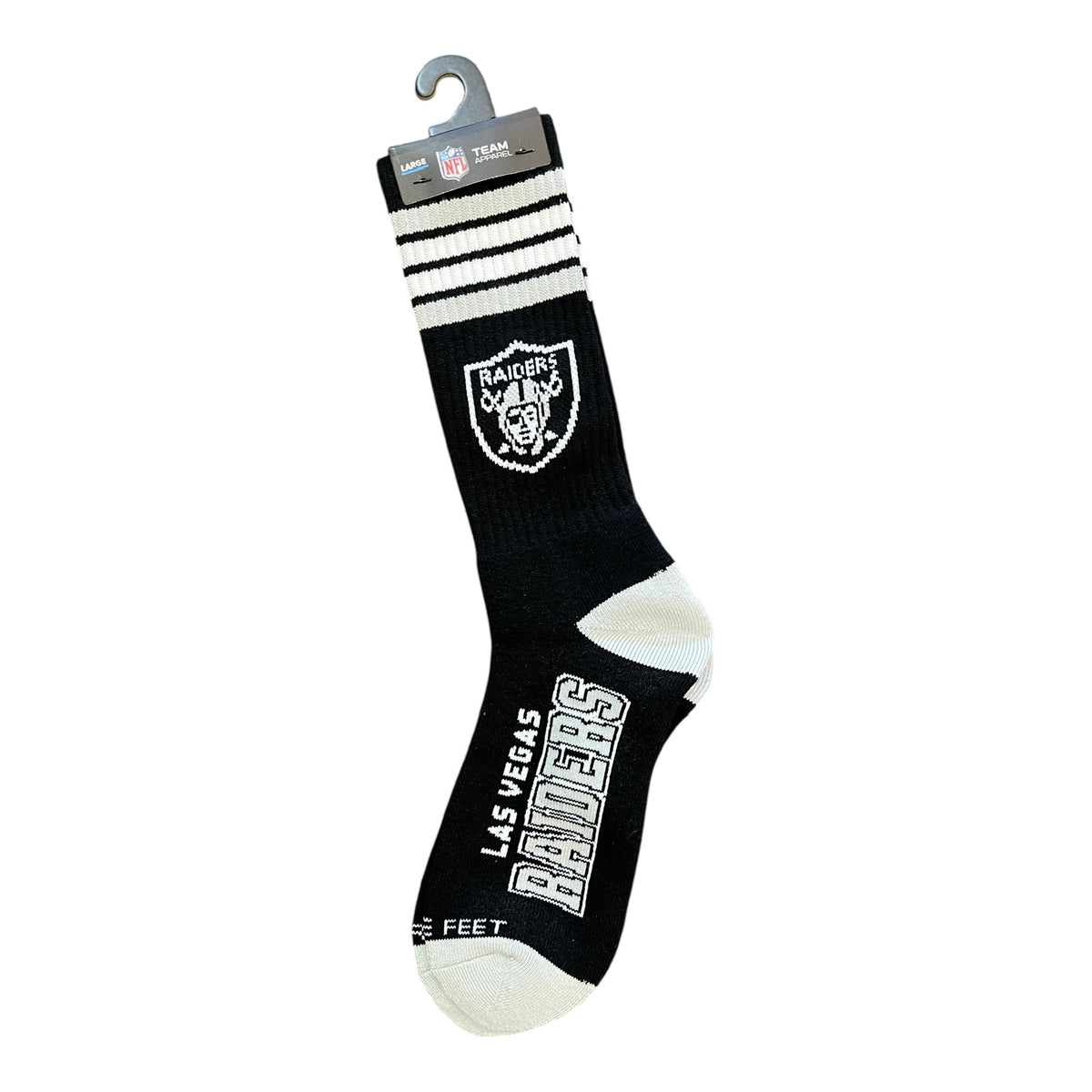 FOR BARE FEET: 4 Stripe Deuce Raiders Socks