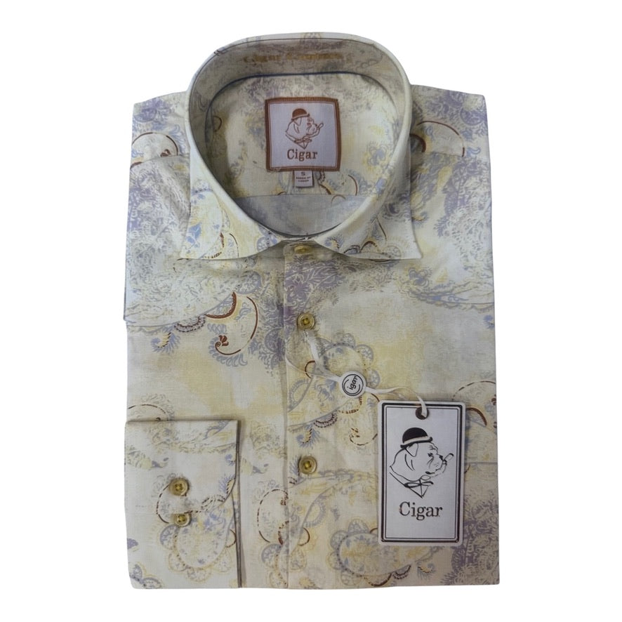 CIGAR COUTURE: LS Button Down S-5060