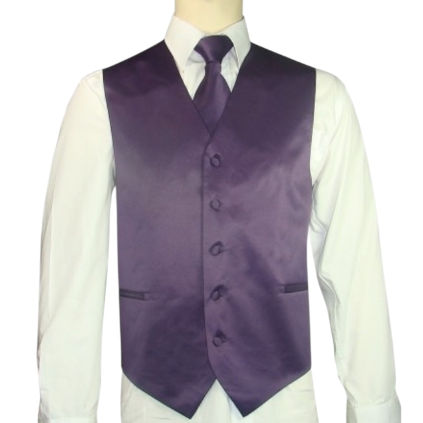 BRAND Q:  Solid Satin Vest 10