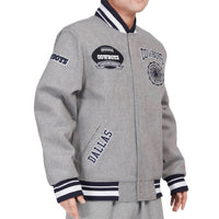 PRO STANDARD: Cowboys Varsity Crest Emblem Varsity Jacket