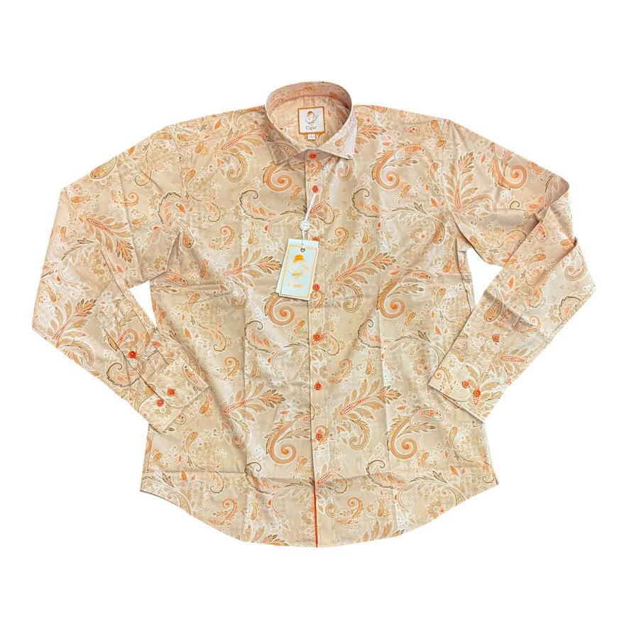 CIGAR COUTURE: LS Button Down M-1910