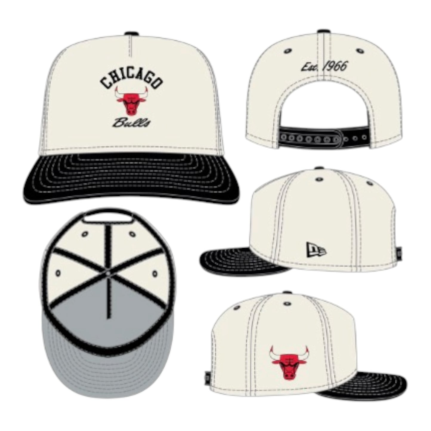 NEW ERA: Bulls Arched Snapback 60807600
