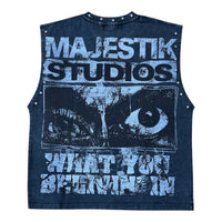 MAJESTIK: Studios Graphic Sleeveless TE26004