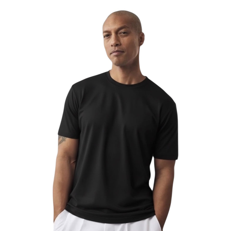 STACY ADAMS: Ribbed Mock Neck Tee 5002