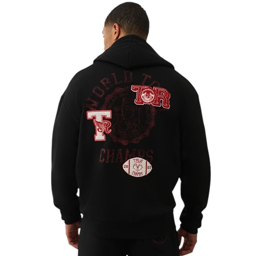 TRUE RELIGION: Champs Zip Hoodie Jogger Set