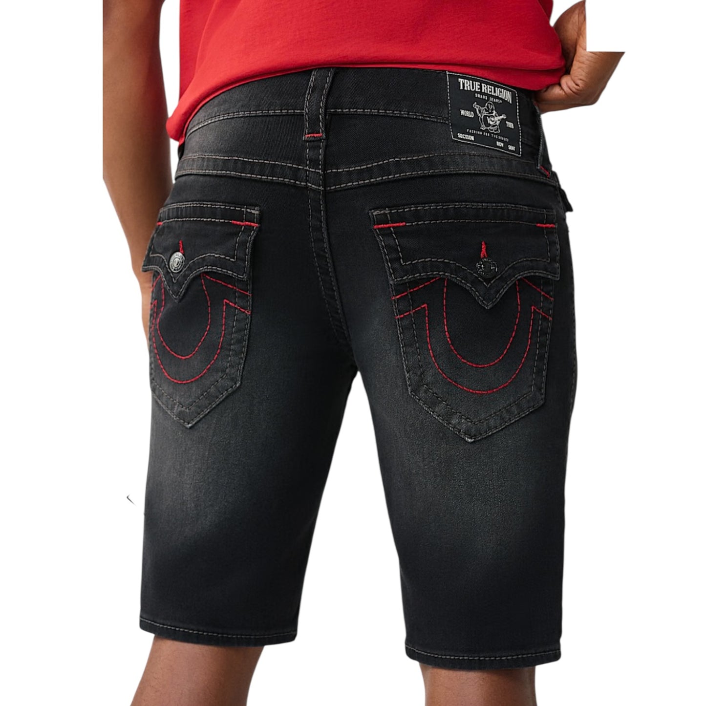 TRUE RELIGION: Ricky Flap Denim Short 110488
