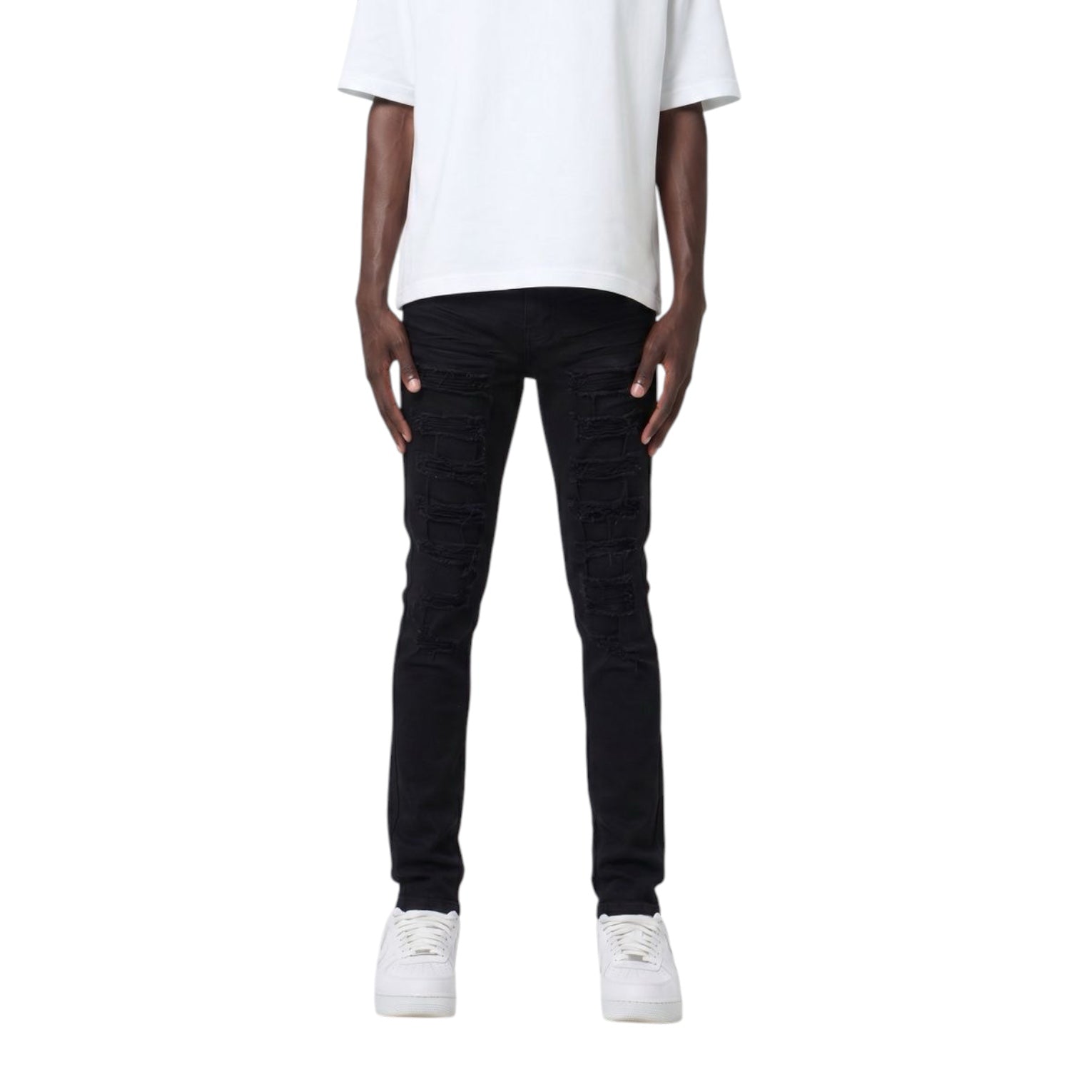 WAIMEA: Skinny Distressed Jean M8021