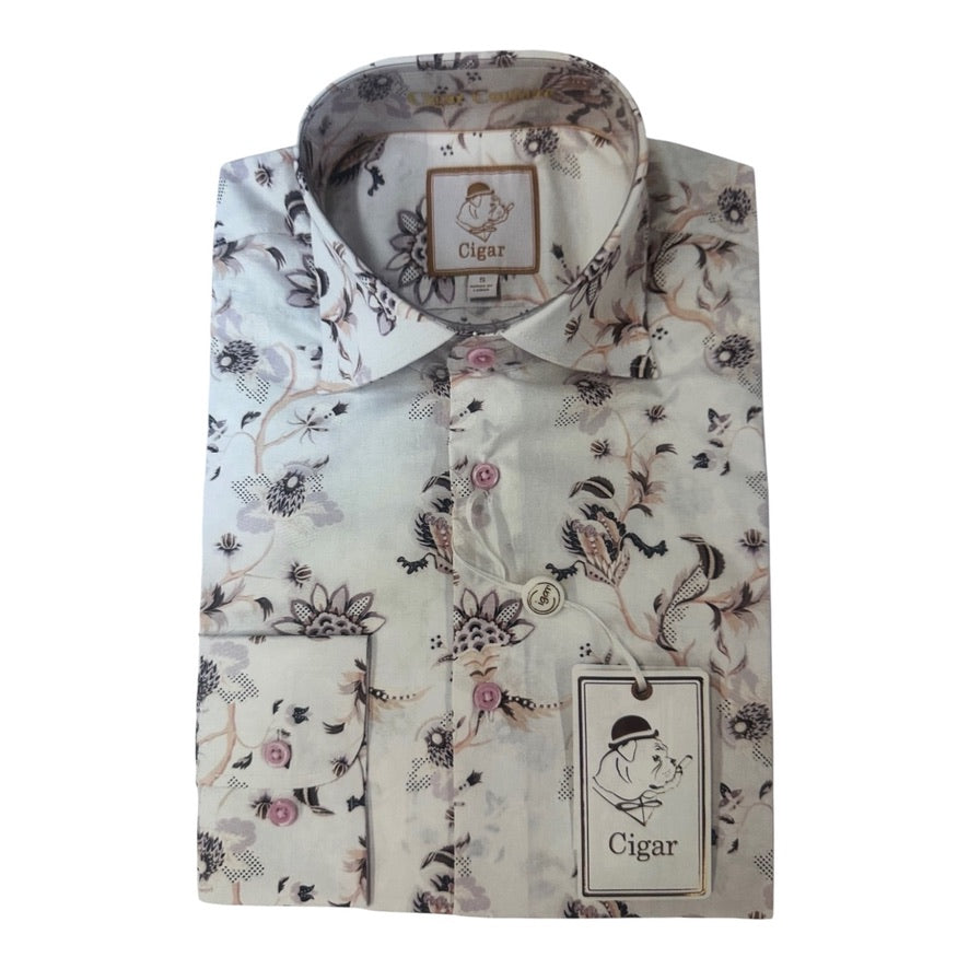 CIGAR COUTURE: LS Button Down S-5061