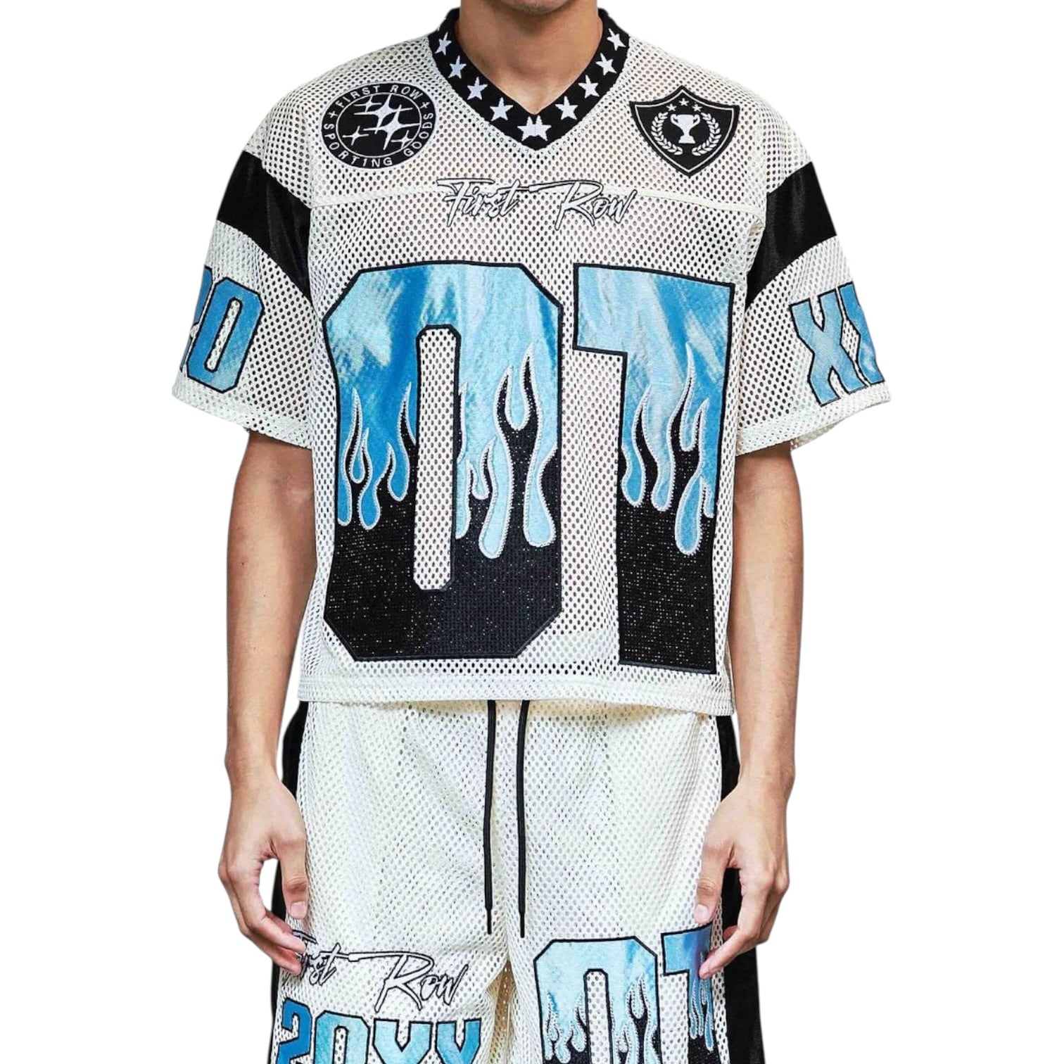 FIRST ROW: Shine Flame Football Jersey FRR1012