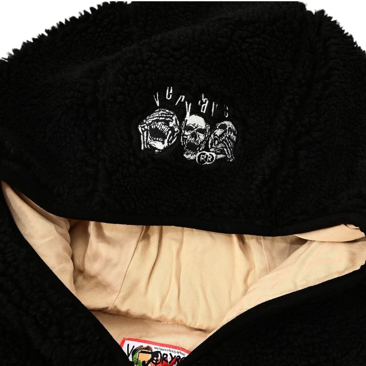 VERY RARE: Skeletons Sherpa Zip Up Sweater