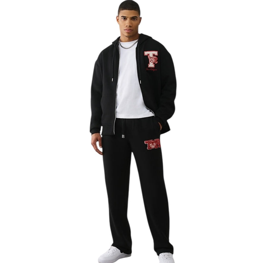 TRUE RELIGION: Champs Zip Hoodie Jogger Set