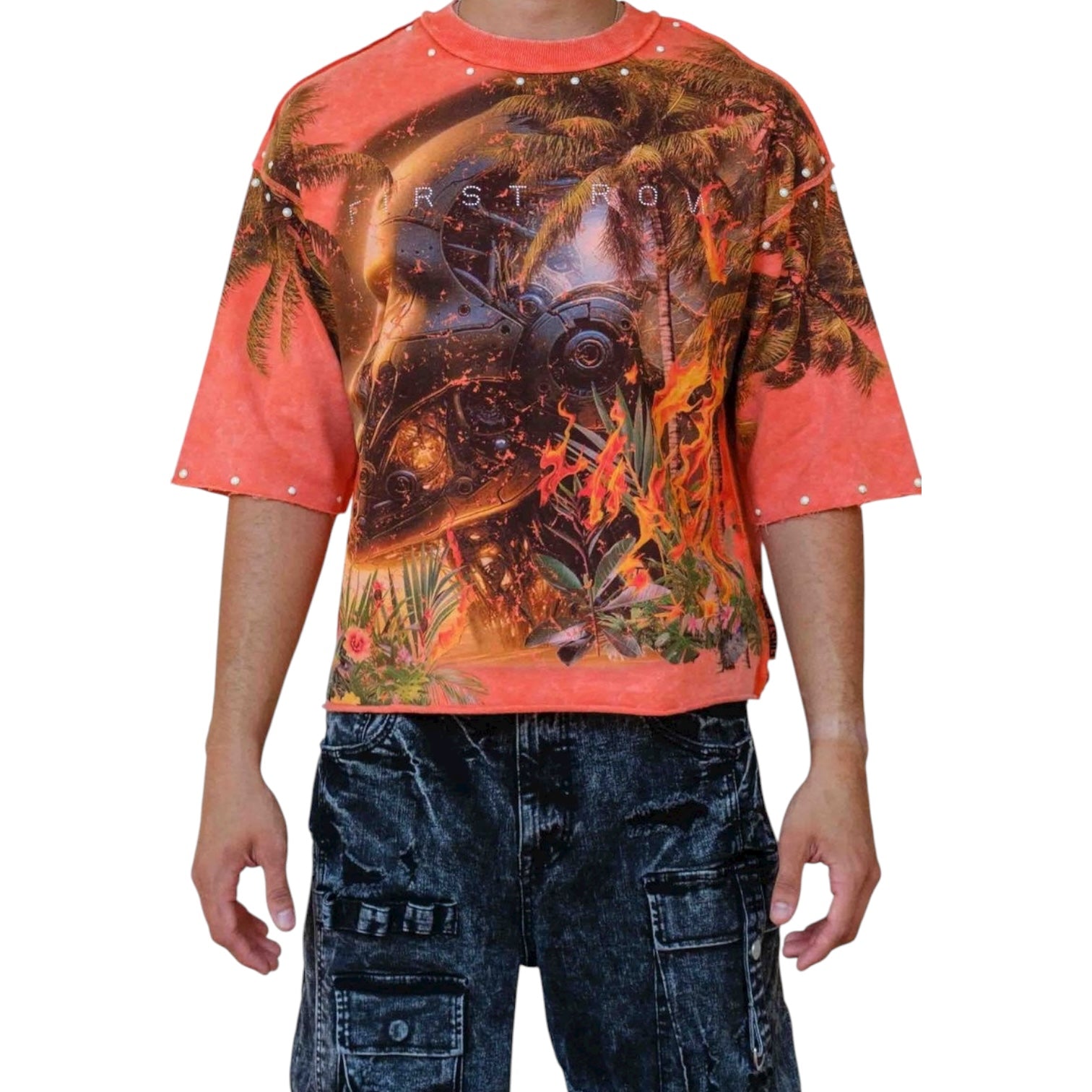 FIRST ROW: Broken Crop Tee FRM1040