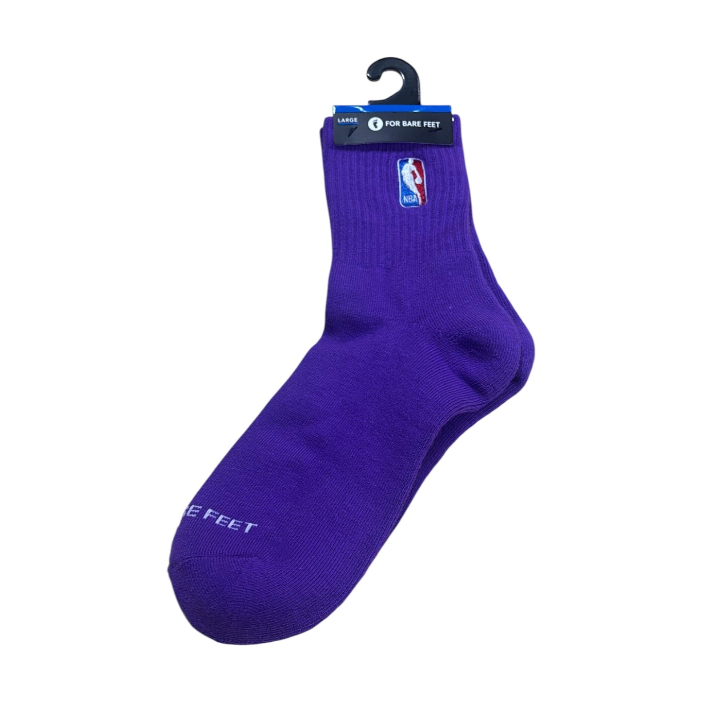 FOR BARE FEET: Classic NBA Logoman Crew Socks