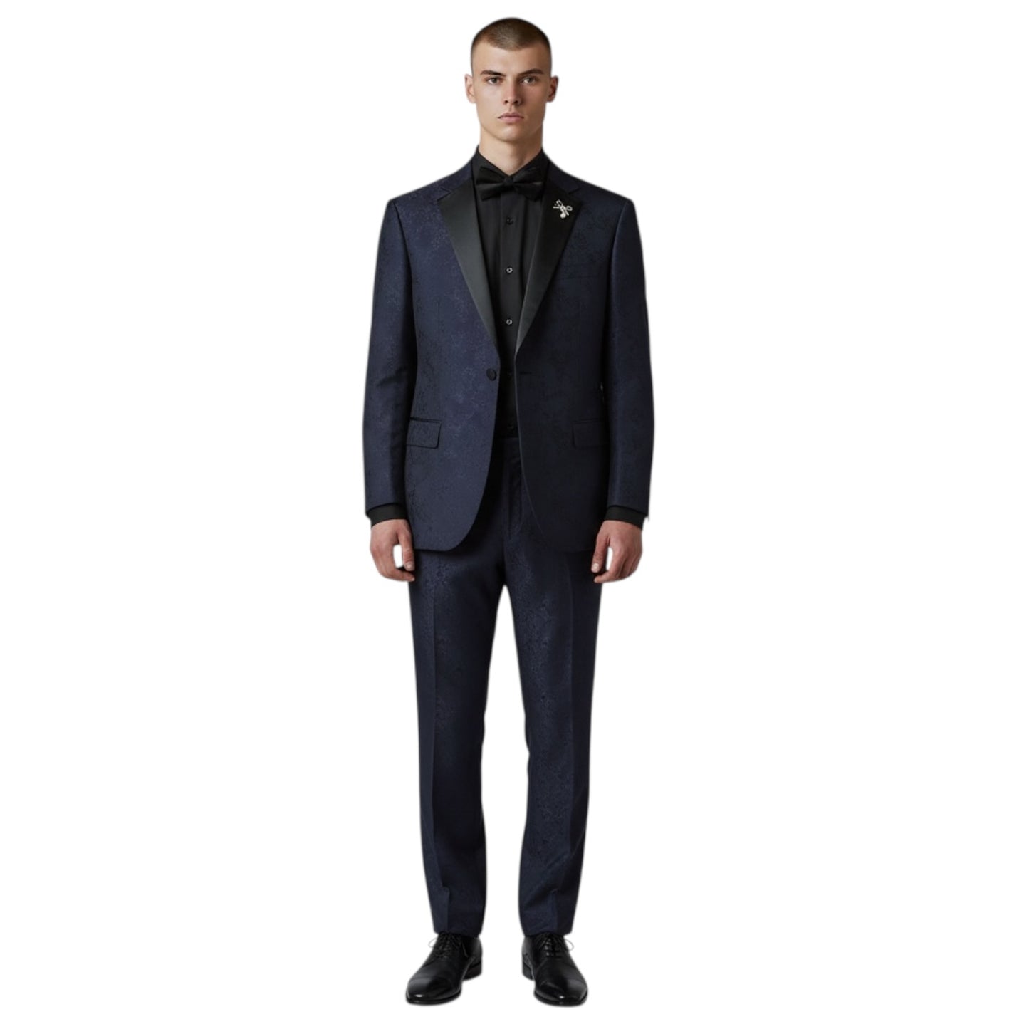 MAZARI: Floral 2pc Slim Suit 9644