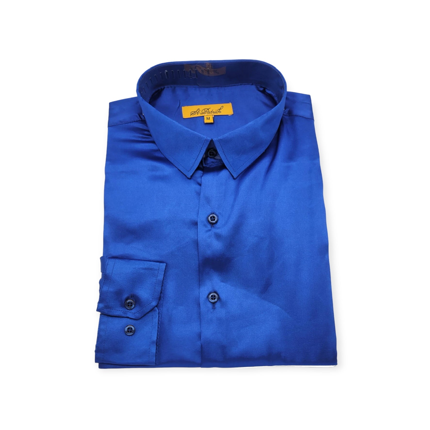 st patrick dress shirts ST. PATRICK: Satin Slim Fit Dress Shirt SSS Gold / S