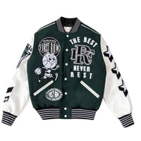 FIRST ROW: Best Never Rest Varsity Jacket FRJ0050