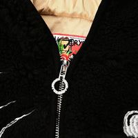 VERY RARE: Skeletons Sherpa Zip Up Sweater