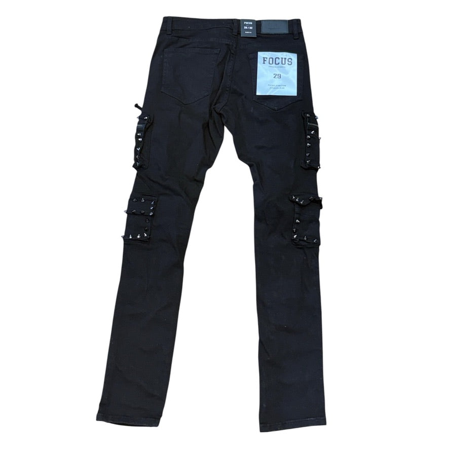FOCUS: Studded Cargo Denim 2401