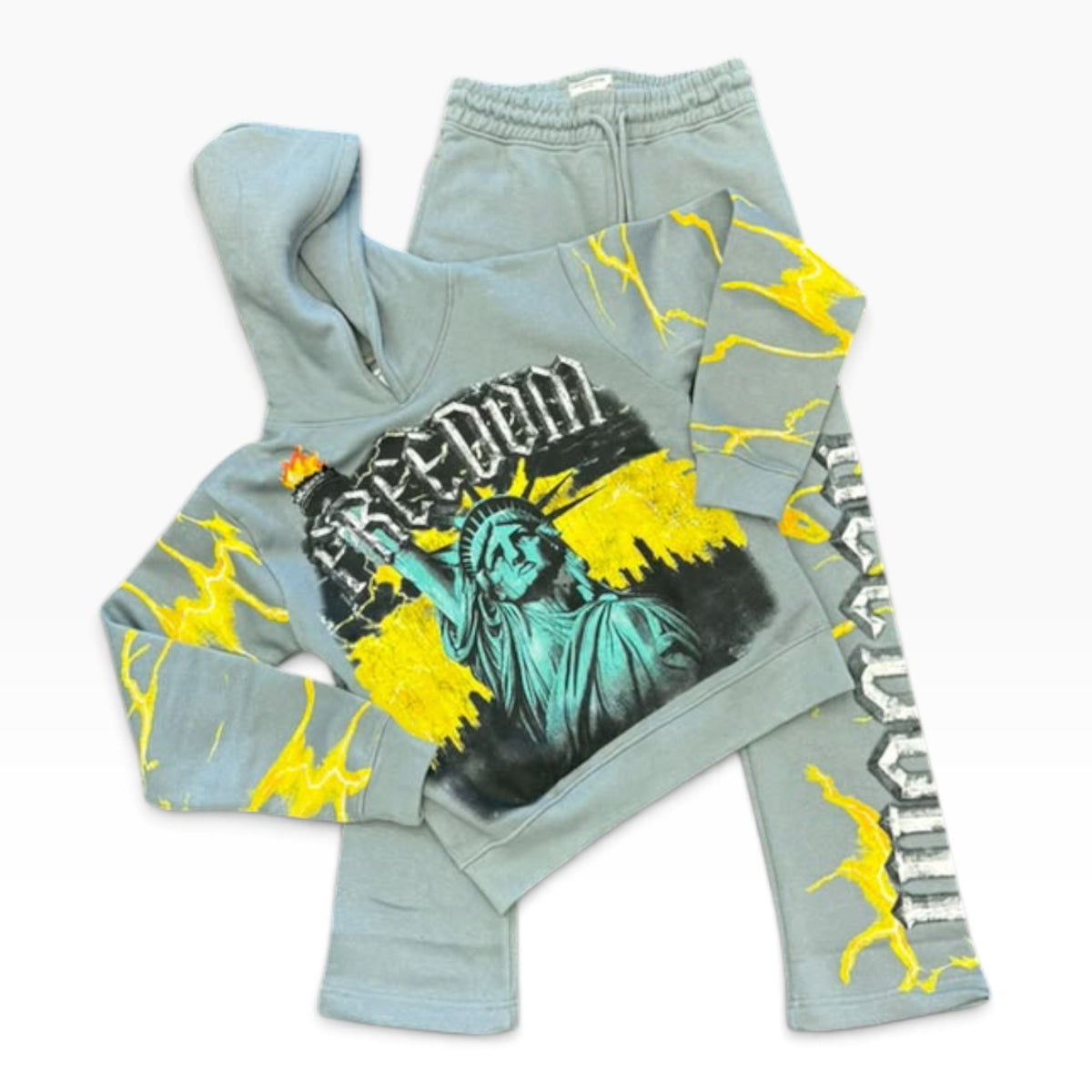 FWD: BOYS Statue Freedom Fleece Crop Set