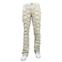 BLIND TRUST: Cross Stacked Jeans BTP25727