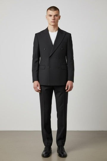 NOAH JOHN: Ultra Slim Double Breast 2pc Suit