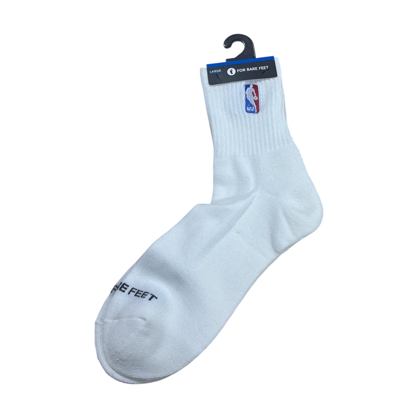 FOR BARE FEET: Classic NBA Logoman Crew Socks