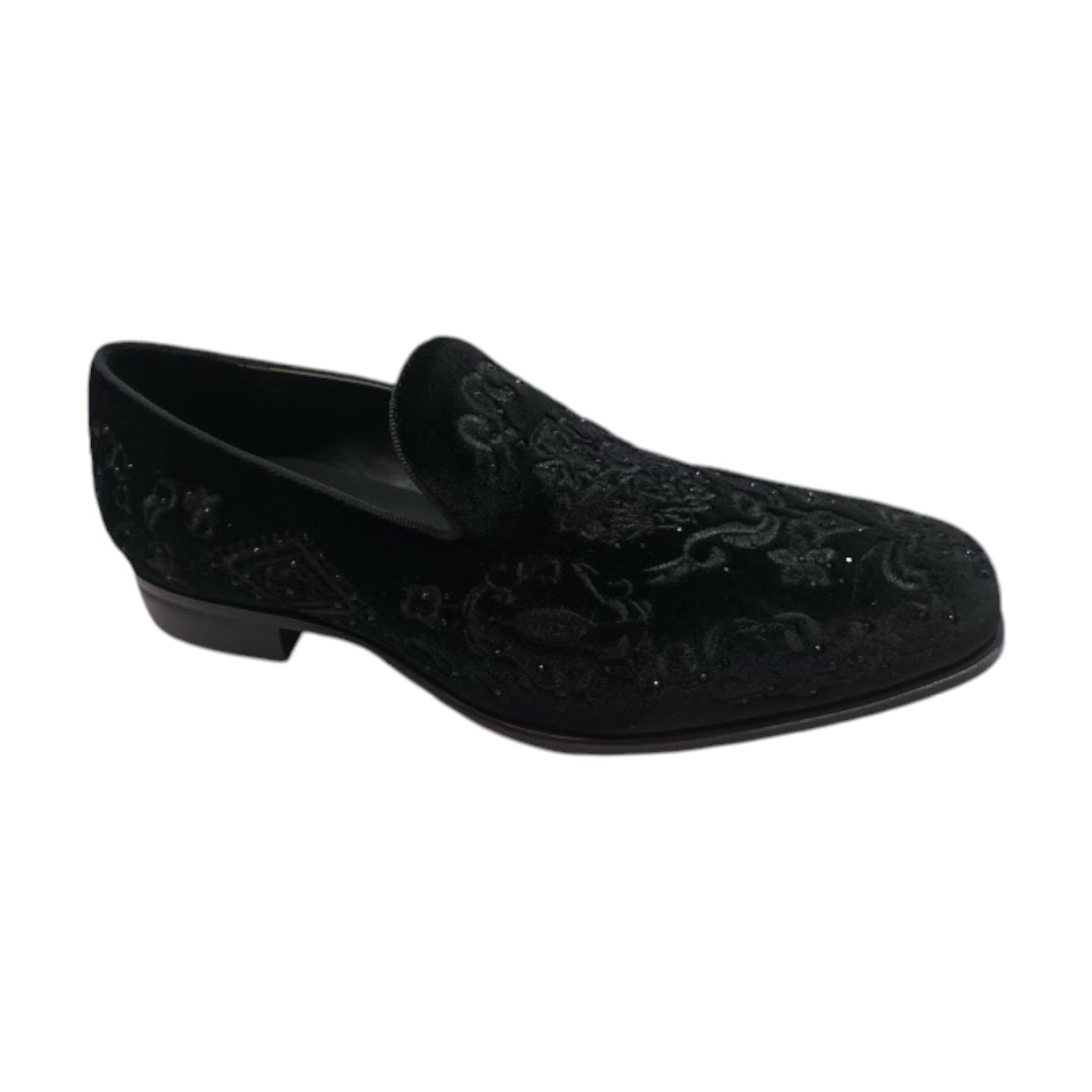 TERRONI: Velvet Embroidered Loafer S44