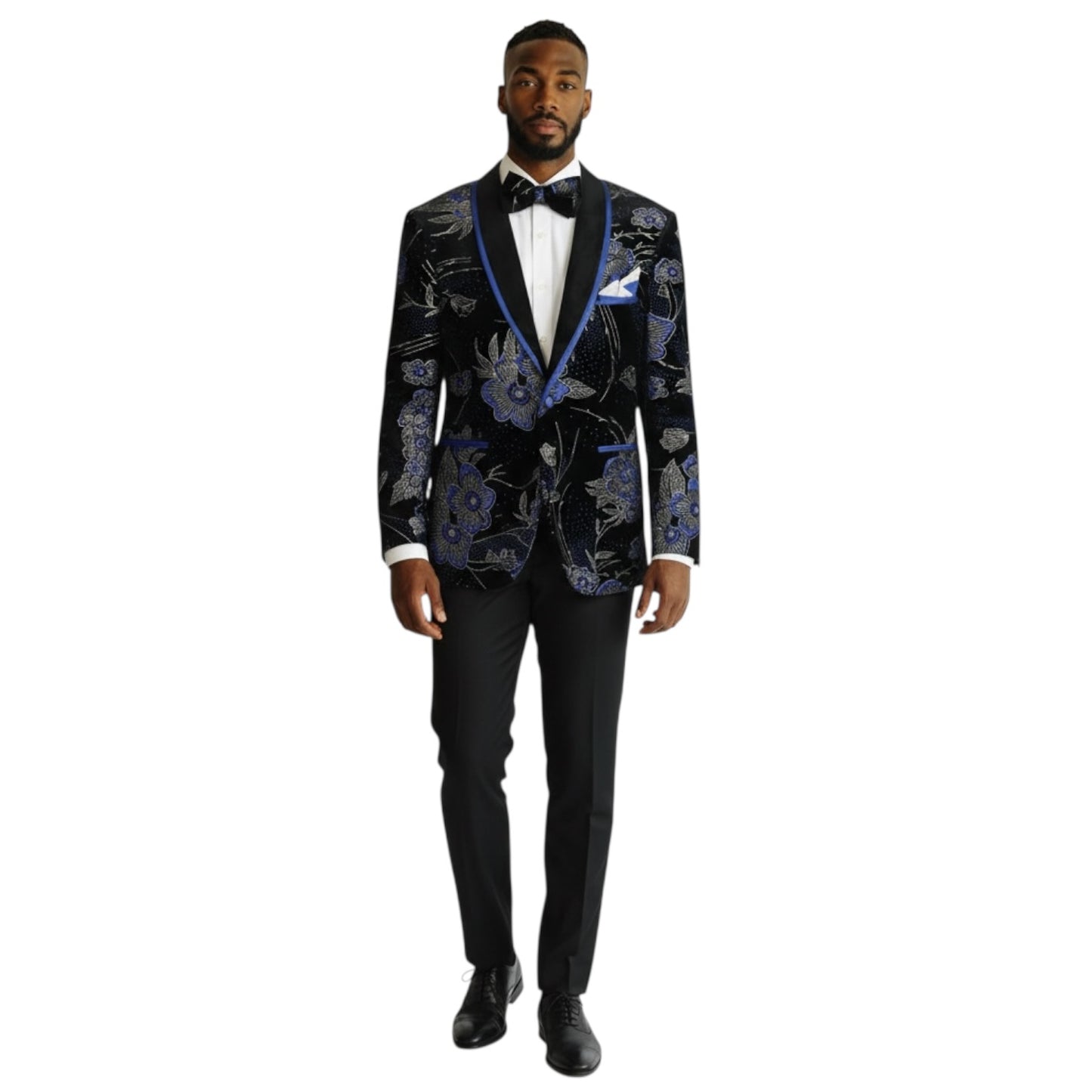 MAZARI: Floral Metallic Blazer 9640