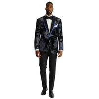 MAZARI: Floral Metallic Blazer 9640