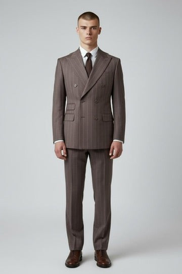 NOAH JOHN: Ultra Slim Double Breast 2pc Suit