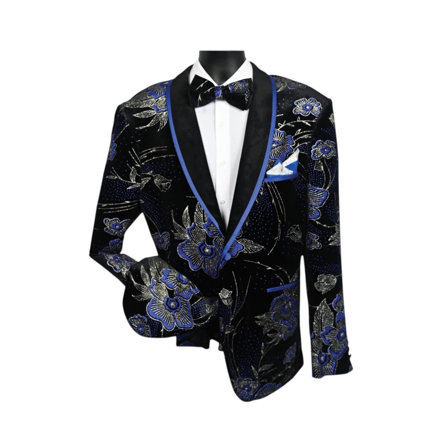 MAZARI: Floral Metallic Blazer 9640