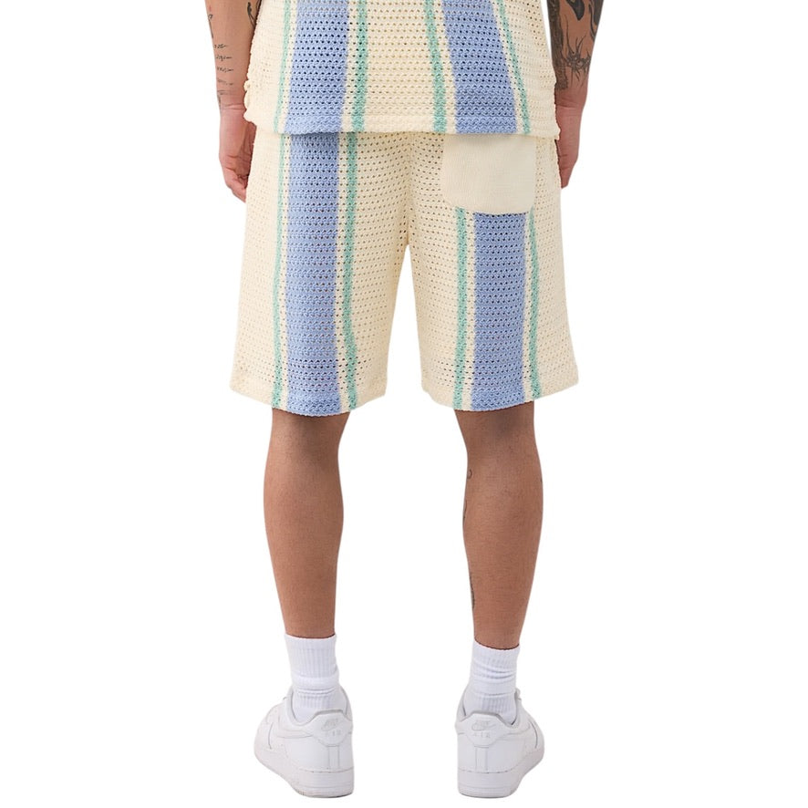 TRUE RELIGION: SRS Knit Stripe Short Set 110534/110745