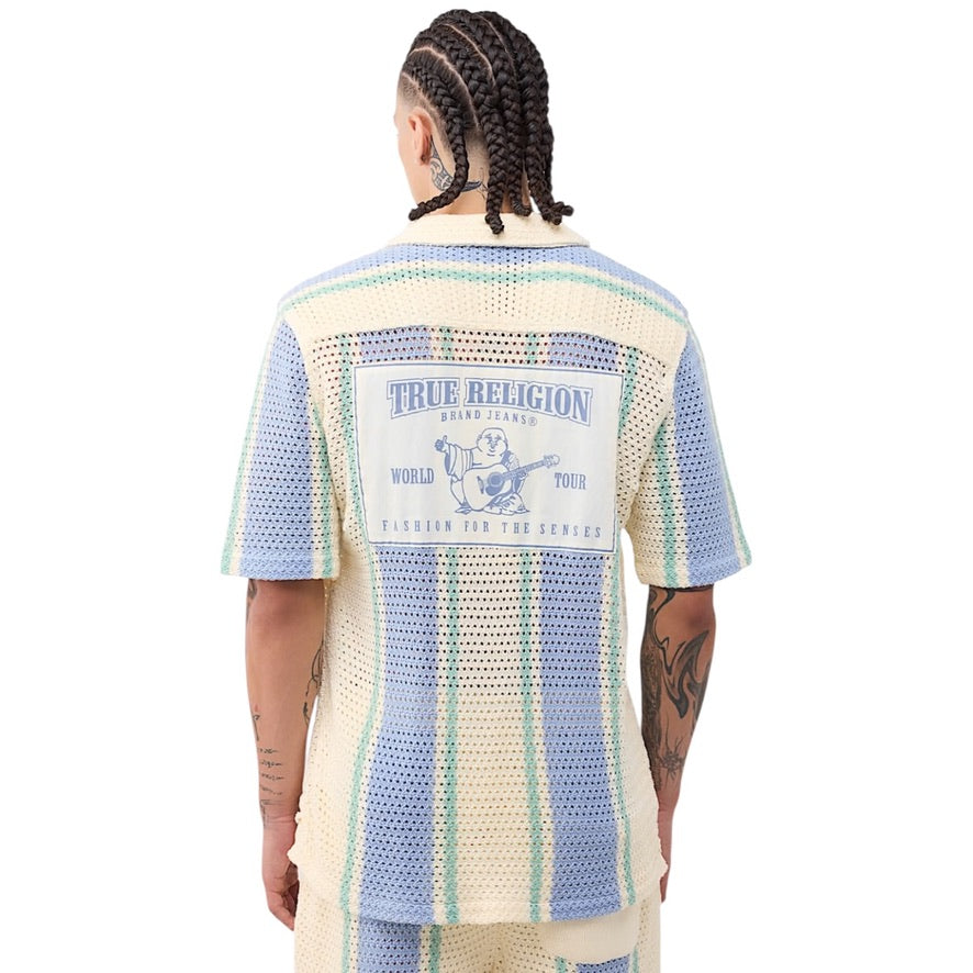 TRUE RELIGION: SRS Knit Stripe Short Set 110534/110745