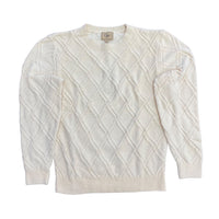 CIGAR COUTURE: Chenille Crew Neck Sweater CH-201